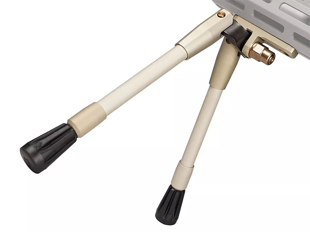 Q LLCKickstandBipod, 7.06"- 9.50" Vertical Adj. Stainless Steel, 15 Degree Tilt, Fits M-LOK Mount