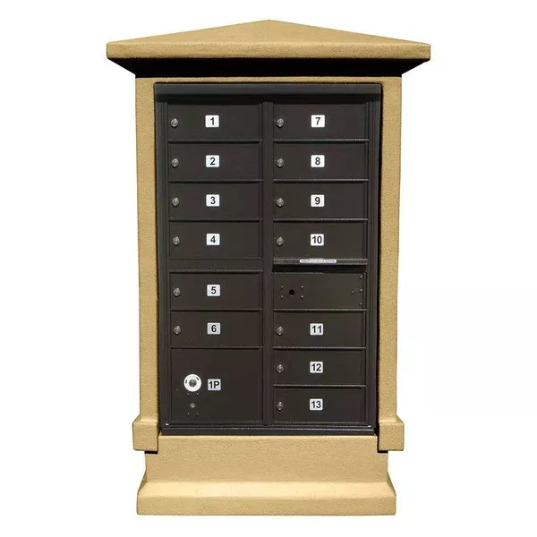 Qualarc EVMC-SHRT Estateview Stucco Cap and Pedestal