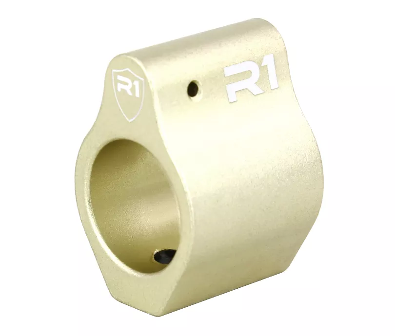 R1 Tactical Aluminum Low Profile Gas Block .750 - Gold