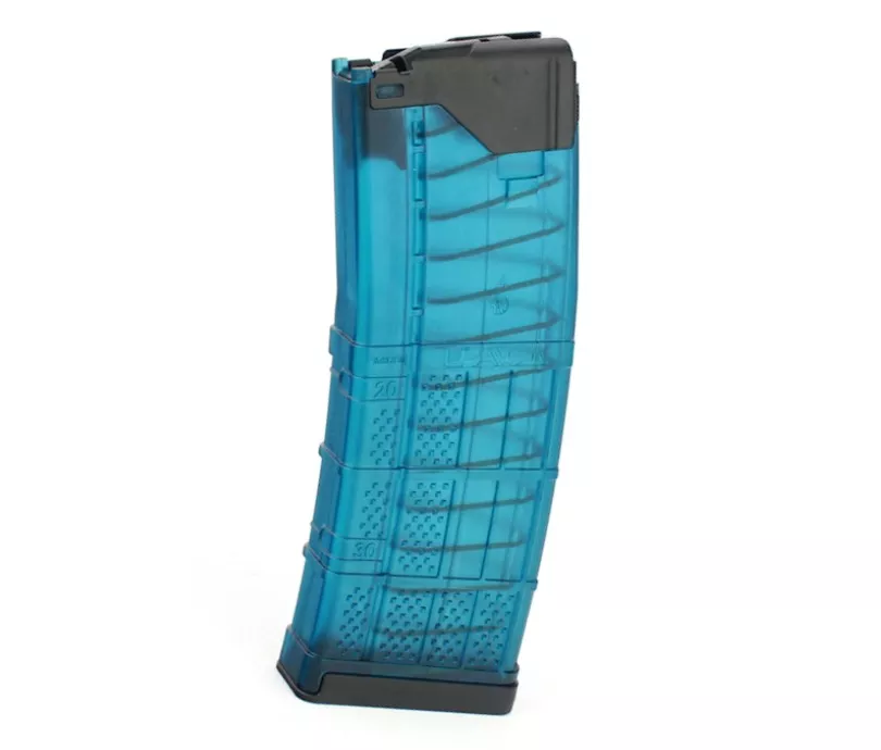 R1 Tactical Modified Lancer L5AWM 30 round 5.56 -Aqua Blue Translucent