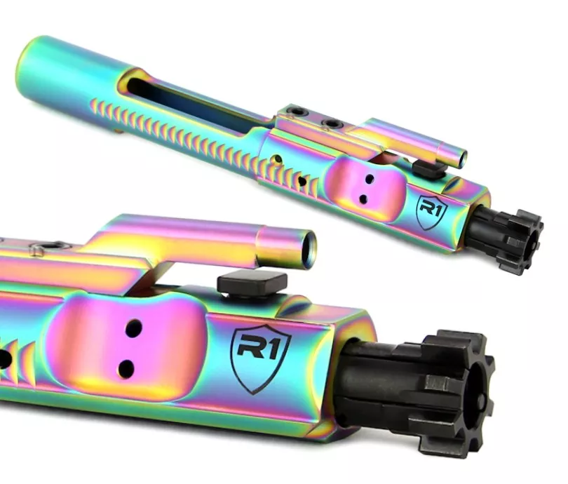 R1 Tactical PVD M16 Bolt Carrier Group - Rainbow
