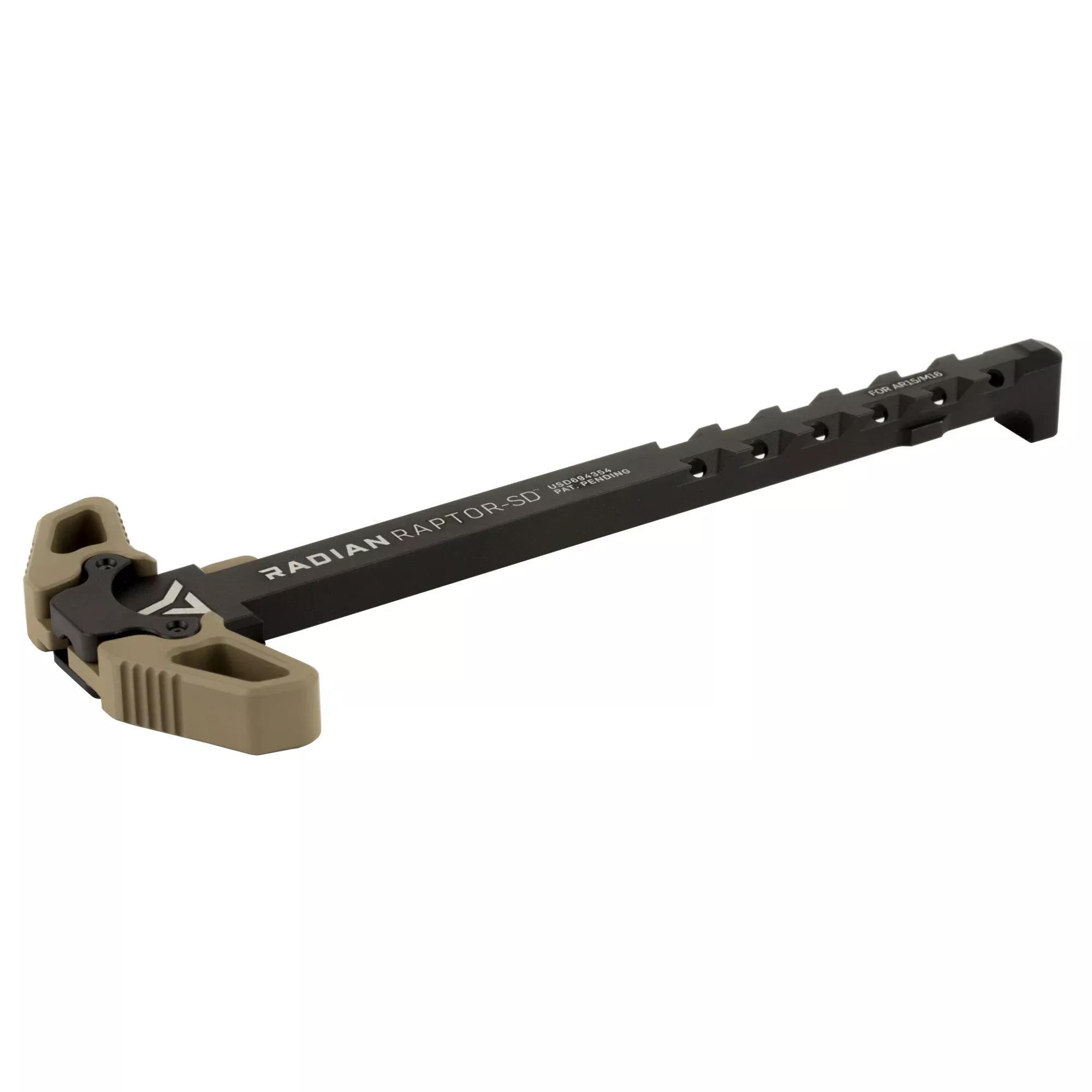 Radian Weapons Raptor-SD Ambidextrous AR-15/M16 Charging Handle, Suppressor Optimized FDE R0066
