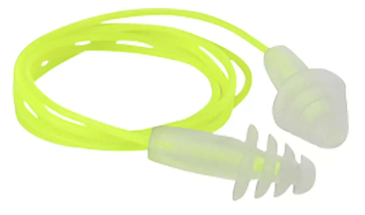 Radians FP43HVBP3 Resistor Flanged Earplugs Thermoplastic 27dB Yellow/Clear 3Pair