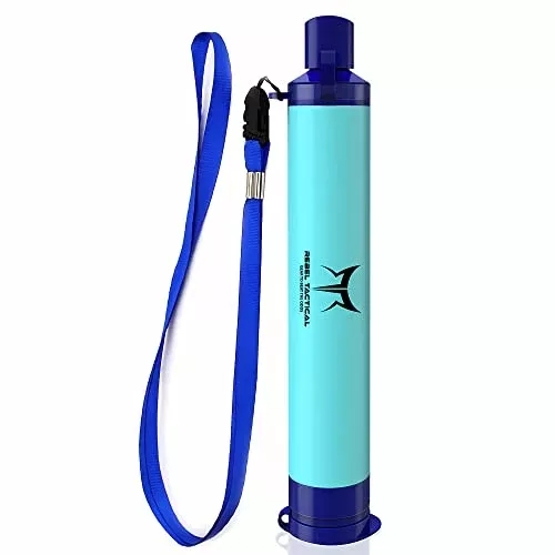 Rebel Tactical Water Filter Straw - Portable Water Filtration System for Safe Drinking, Water Filter for Outdoor Activities, Emergencies, Travel,Camping, Survival, Hiking, Backpacking