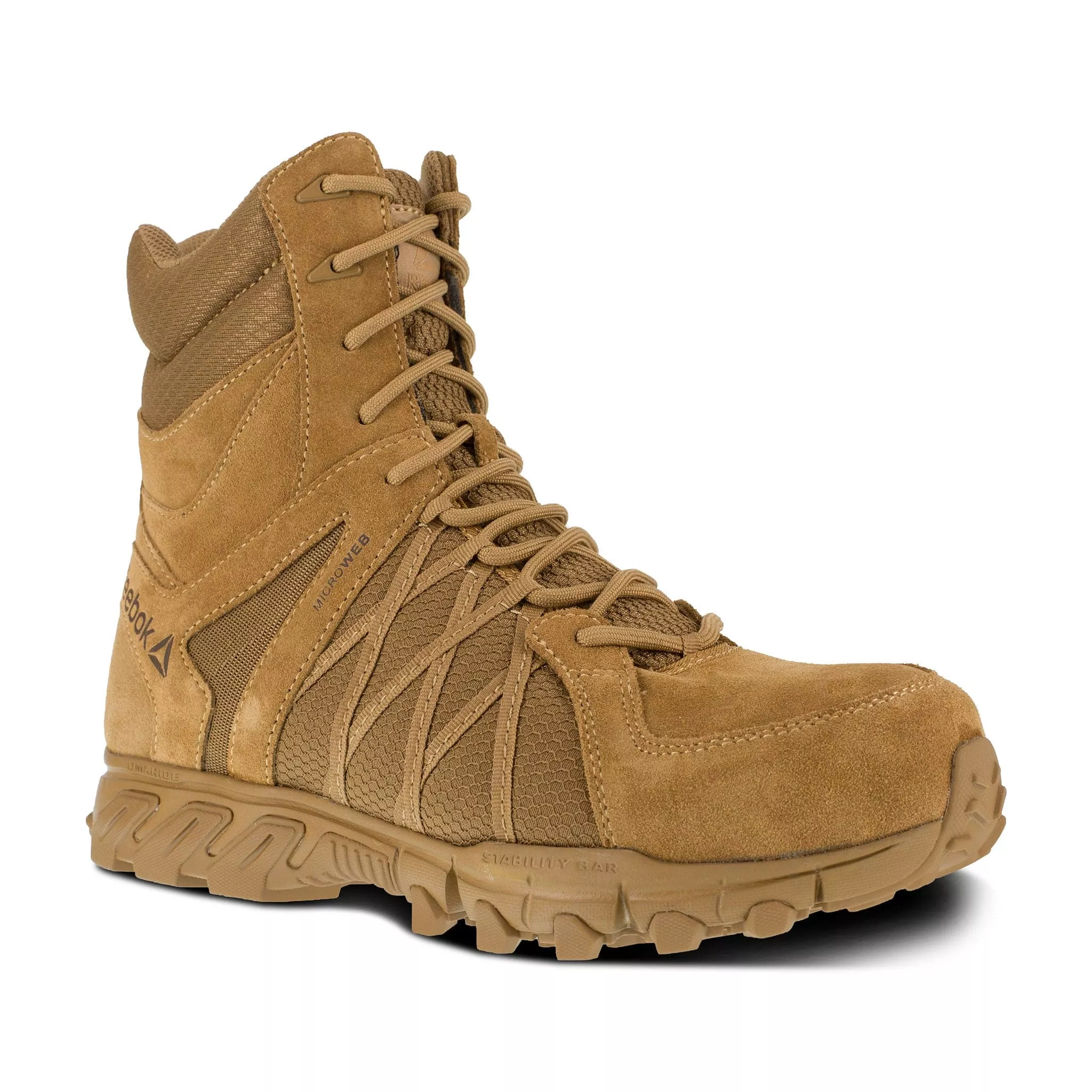 Reebok Men's Trailgrip Tactical 8" Tactical Boots w/ Side Zipper - RB3461