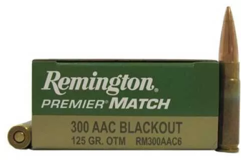 Remington 300 AAC Blackout 20 Rounds, 125 Grain Sierra Match King