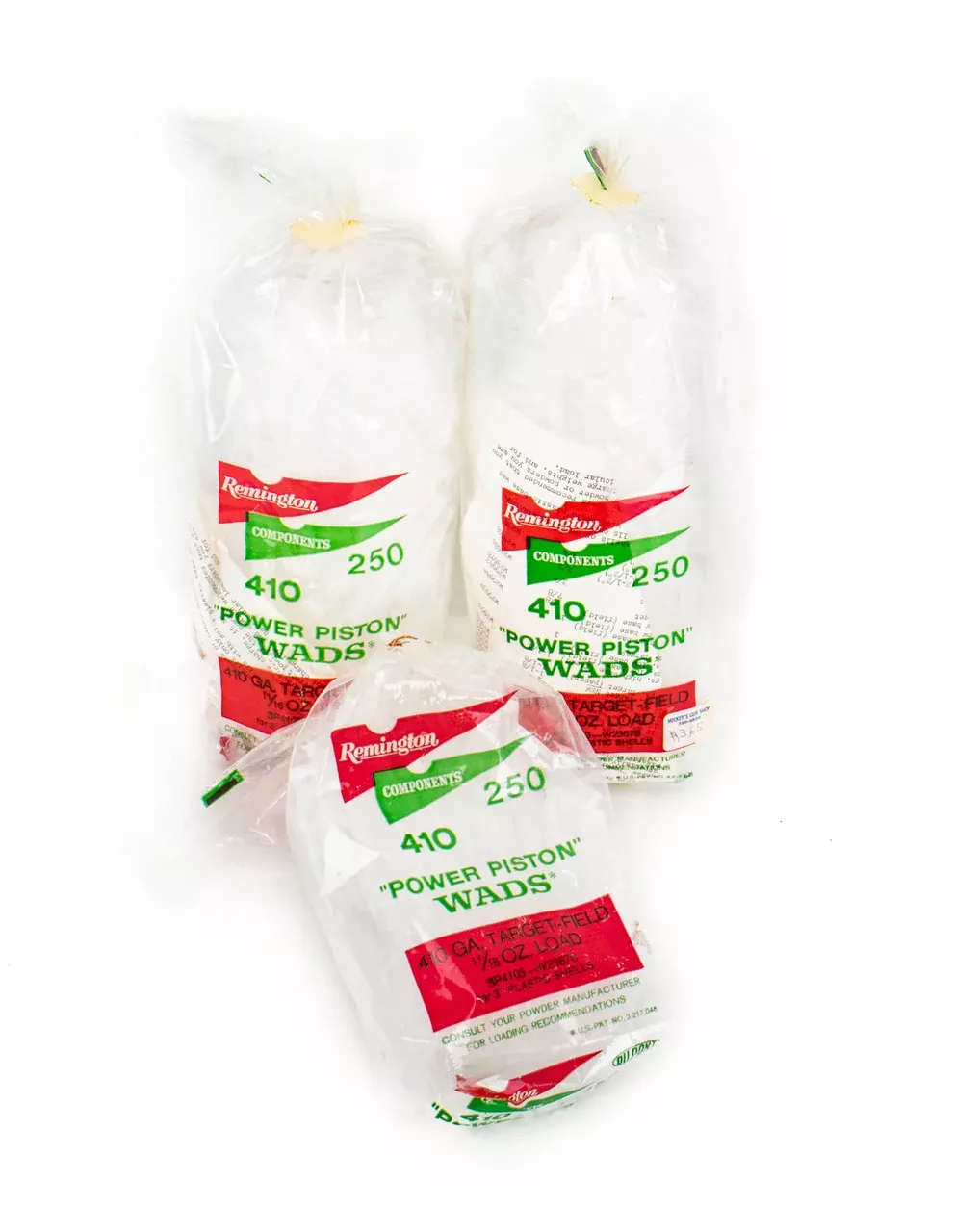 Remington 410ga Power Piston Wads 250 Count - 2.5 Bags