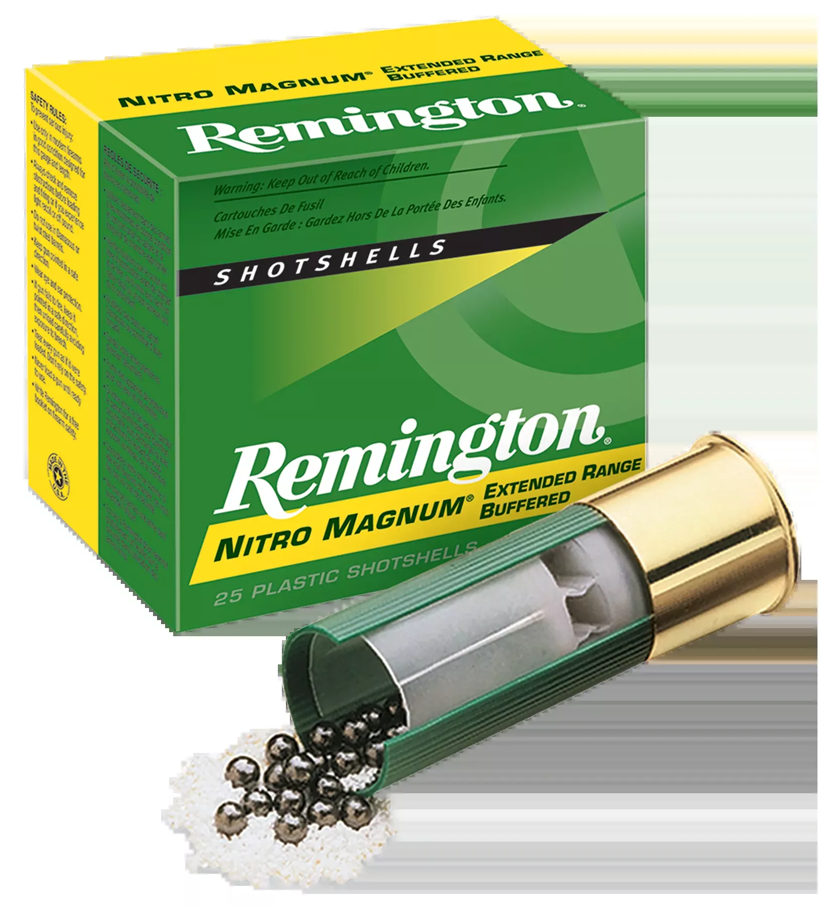 Remington Ammunition Nitro Magnum 20 Gauge 3in 1 1/4 oz #4 Lead Shot Buffered Shotshells 20672