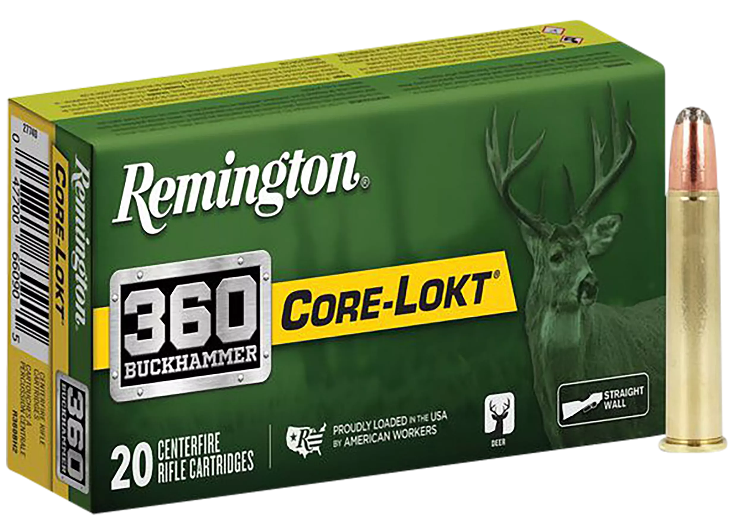 Remington Ammunition R27743 Core-Lokt360Buckhammer 200gr Soft Point Core-Lokt 20 Per Box/10 Case