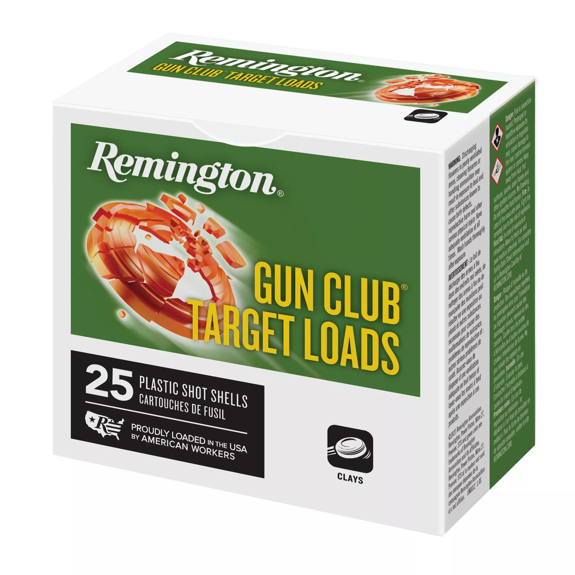 Remington Gun Club 12 Gauge 2 3/4in 1 1/8 oz #8 Lead Target Load Shotshells 20230