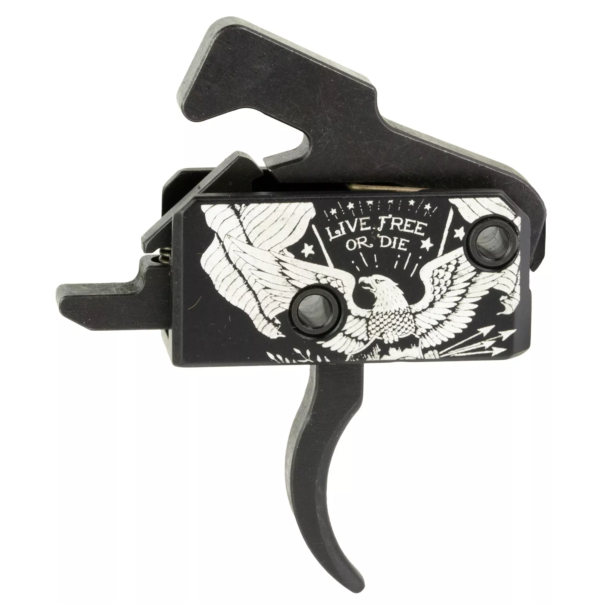 Rise Armament RA-140 Super Sporting Single-Stage Curved Drop-In Trigger, Live Free or Die RA-140-LFOD-AWP