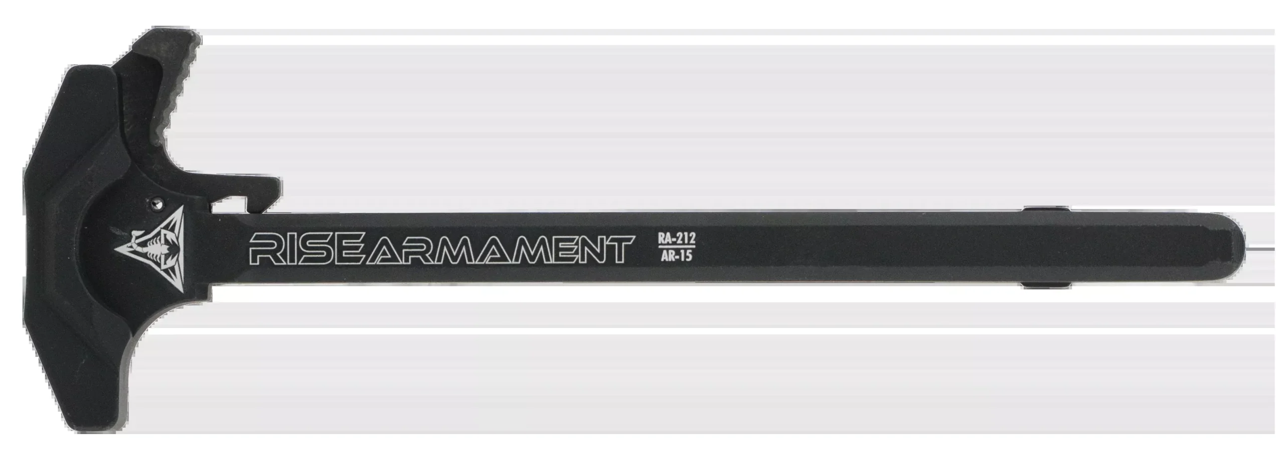Rise Armament RA-212 Extended Latch AR-15 Charging Handle, 7075-T6 Aluminum, Black RA212