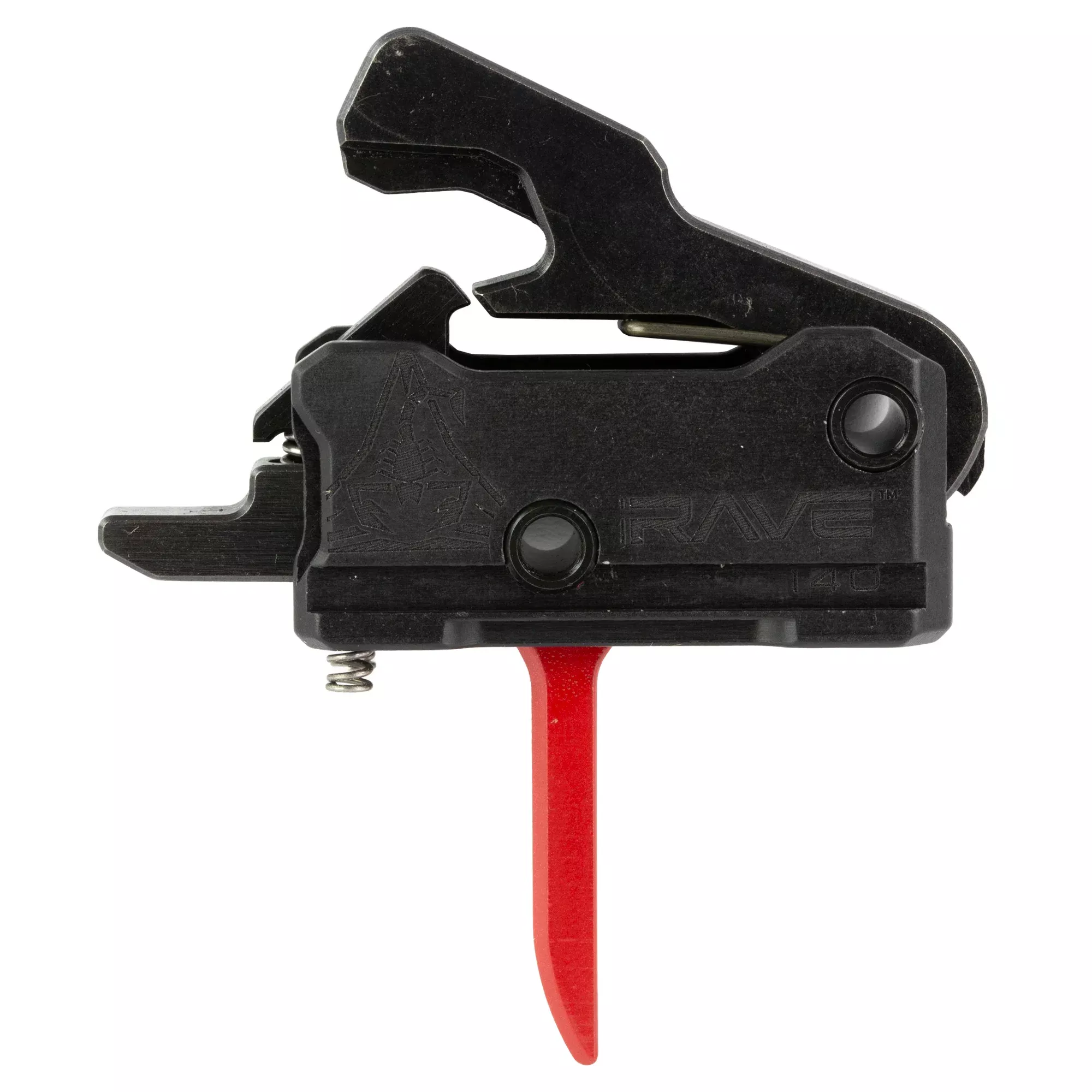Rise Armament Rave 140 Flat Single-Stage Drop-In AR Trigger w/ Anti-Walk Pins, 3.5 lb T017F-RED