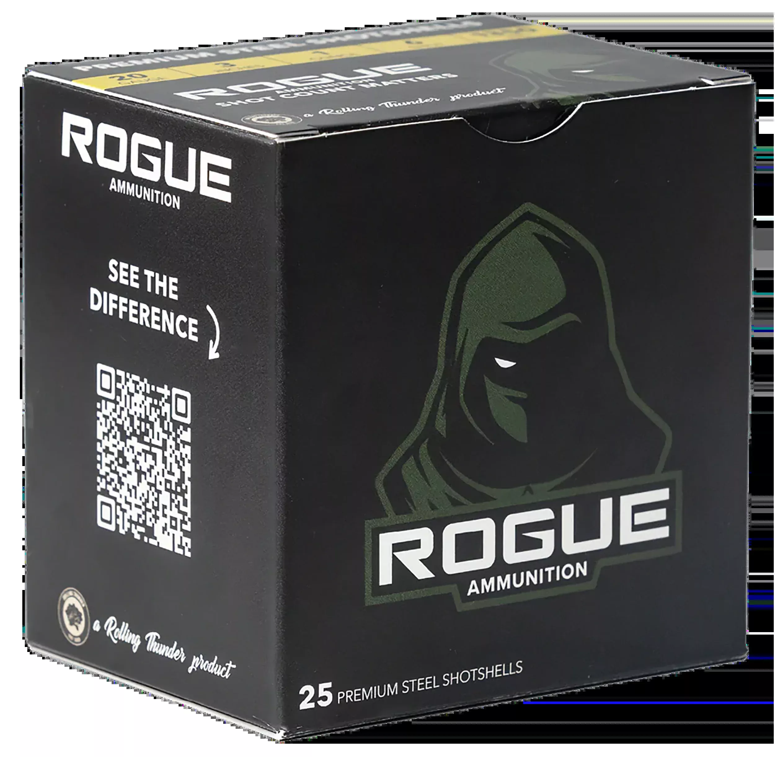 Rogue Ammunition 20 Gauge 3in Steel Shot Shells #4 1 oz 25-Round Box (10/Case) RA-20-1-4S