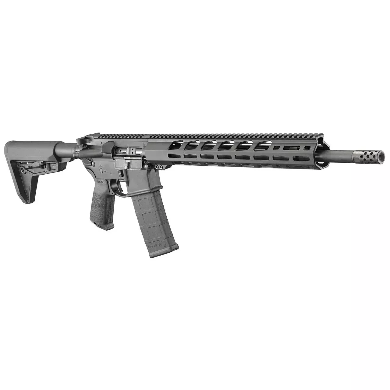 Ruger 8514 AR-556 MPR 223 Rem 18 30+1 Black Hard Coat Anodized Magpul MOE SL Stock