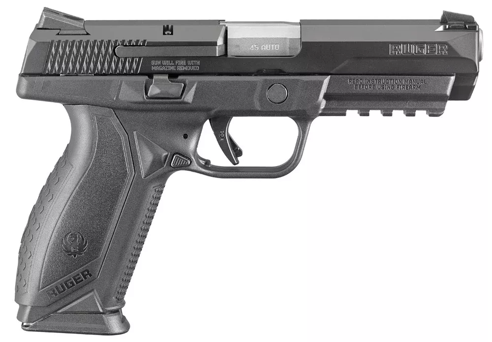 Ruger 8615 American Pistol Duty 45 ACP 4.50 10+1 Black Frame Black Nitride Stainless Steel Slide Black Wraparound Ergonomic Grip