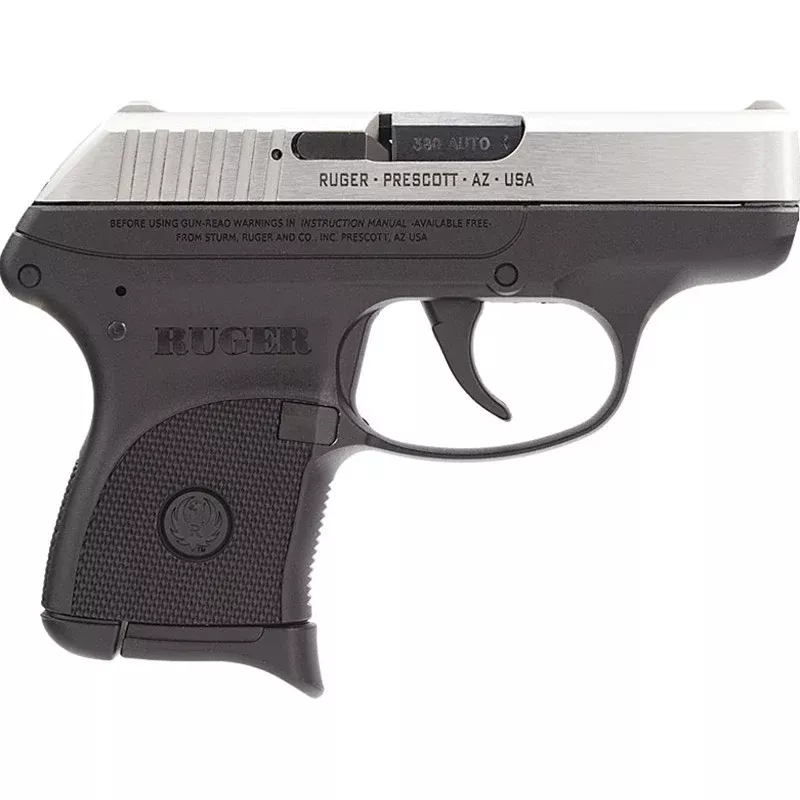 Ruger LCP .380 ACP with Stainless Slide/Black Grip