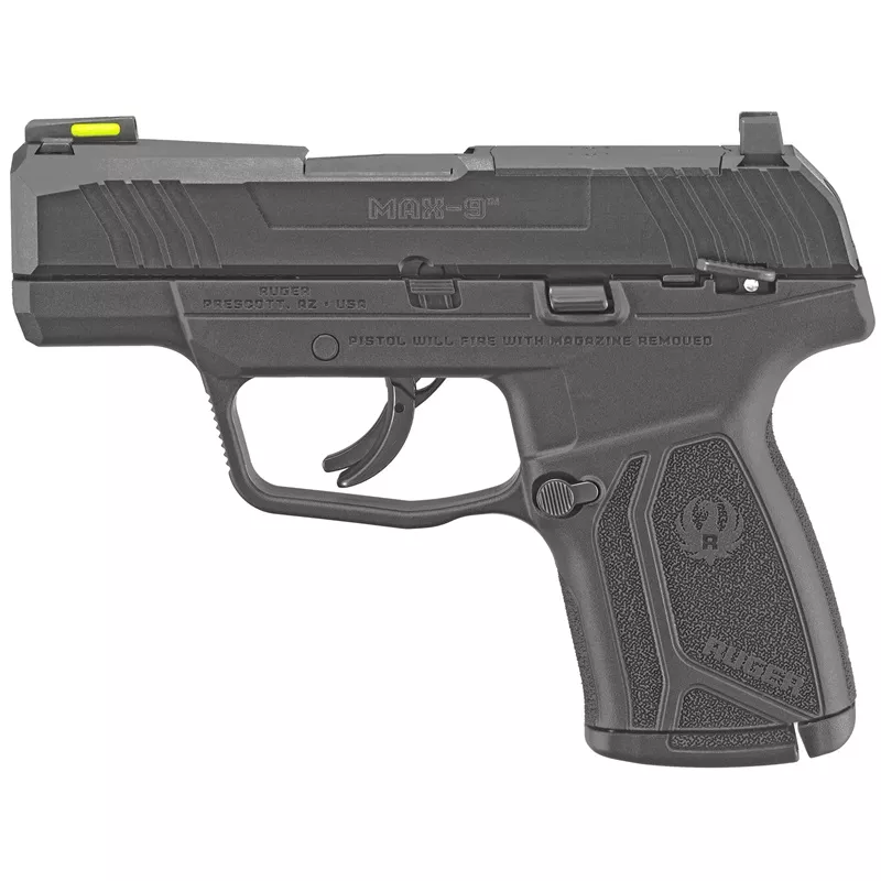 Ruger Max-9 Optic Ready 10 RD 9mm Pistol Blue/Black 3.2" Barrel 10+1