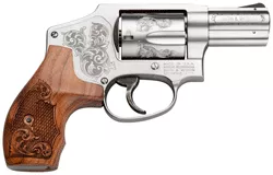 S&W 640 357 2.125" FS 5-SHOT - SS MACHINE ENGRAVED W/CASE