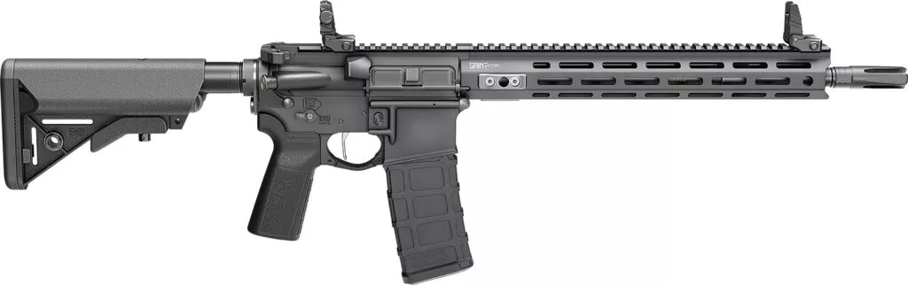 SAINT VICTOR V2 5.56 NATO P&W SEMI-AUTO AR15 RIFLE W/SBA3 BRACE SAINT VICTOR V2 5.56 NATO 14” P&W BBL (1)30RD MAG W/SBA3 BLK