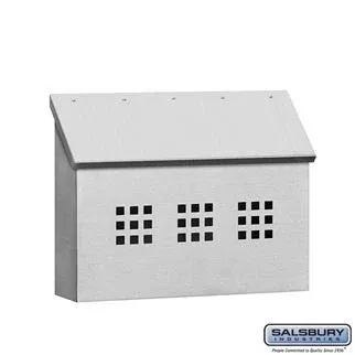 Salsbury Stainless Steel Mailbox - Decorative - Horizontal Style