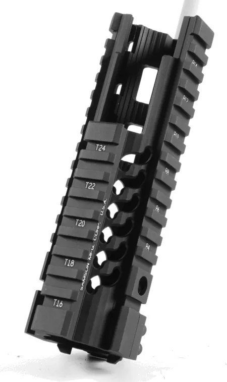 Samson 4" Extended Free Float Star Rail AR15 Pistol Extended Quad Handguard