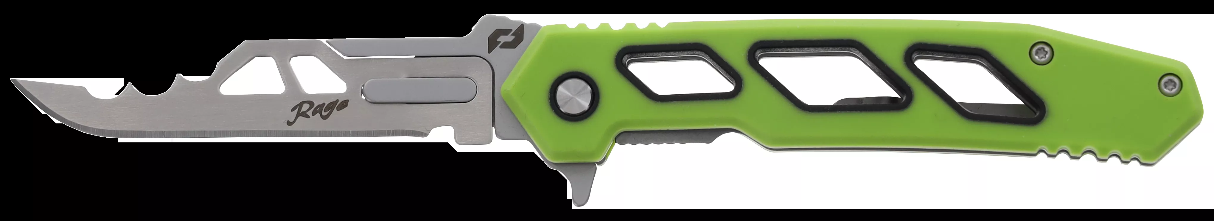 Schrade 1197645 Isolate Enrage 7 2.60" Folding Scalpel Plain Satin 420A Steel Blade, 4.25" Green Non-Slip Carbon Fiber Handle, Includes Blade Removal Tool/Case/Sheath/