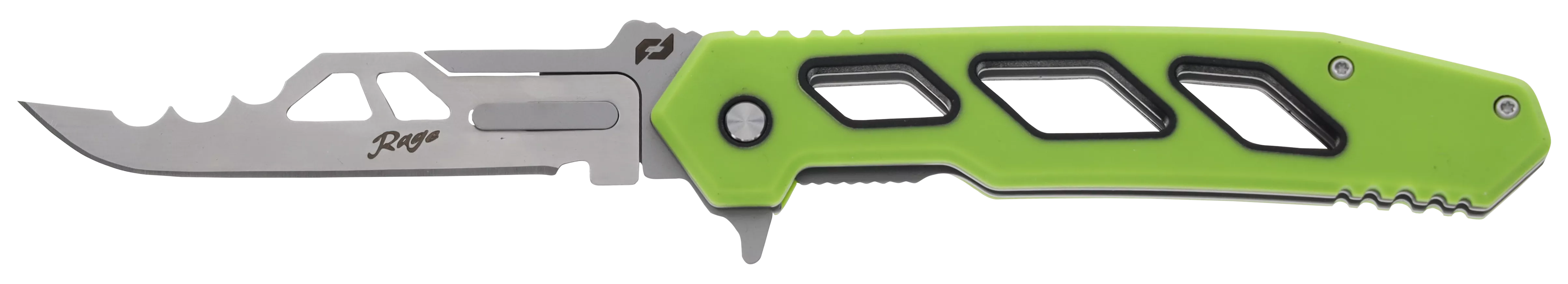 Schrade 1197646 Isolate Enrage 8 3" Scalpel Plain Satin 420A Steel Blade, Green Non-Slip Carbon Fiber Handle, Includes Blade Removal Tool/Case/Sheath/