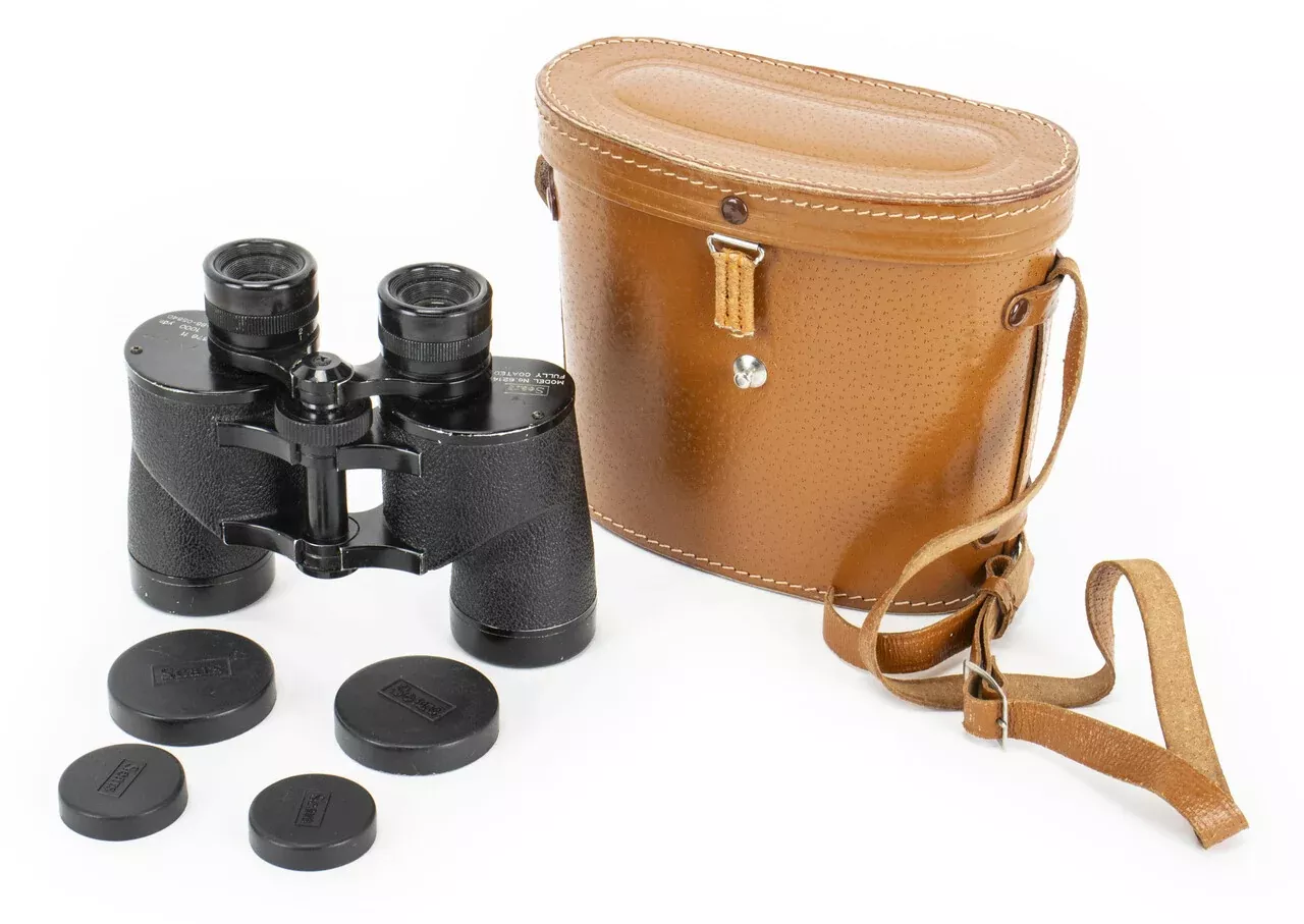 SEARS Fully Coated 7x35 1000 Yards Binoculars with Case Model 6214