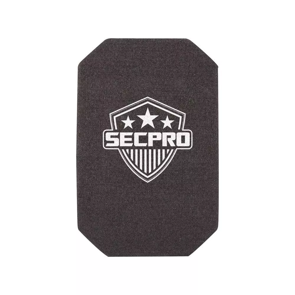 SecPro Level III Ceramic & Composite Single Curve Full Cut Hard Armor Side Plate