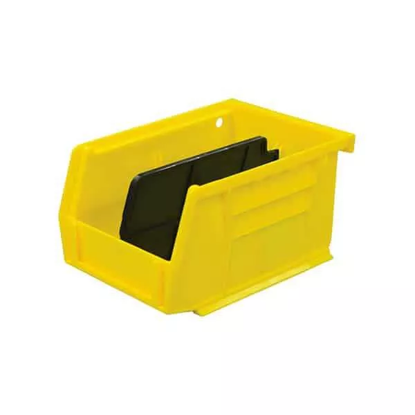 SecureIt B0453-Y Small Storage Bin with Divider