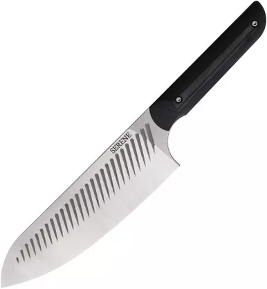 Serene Kitchen Co Chef's Knife - 8" CPM-Magnacut Blade, Black Contoured Rubberized G10 Handles