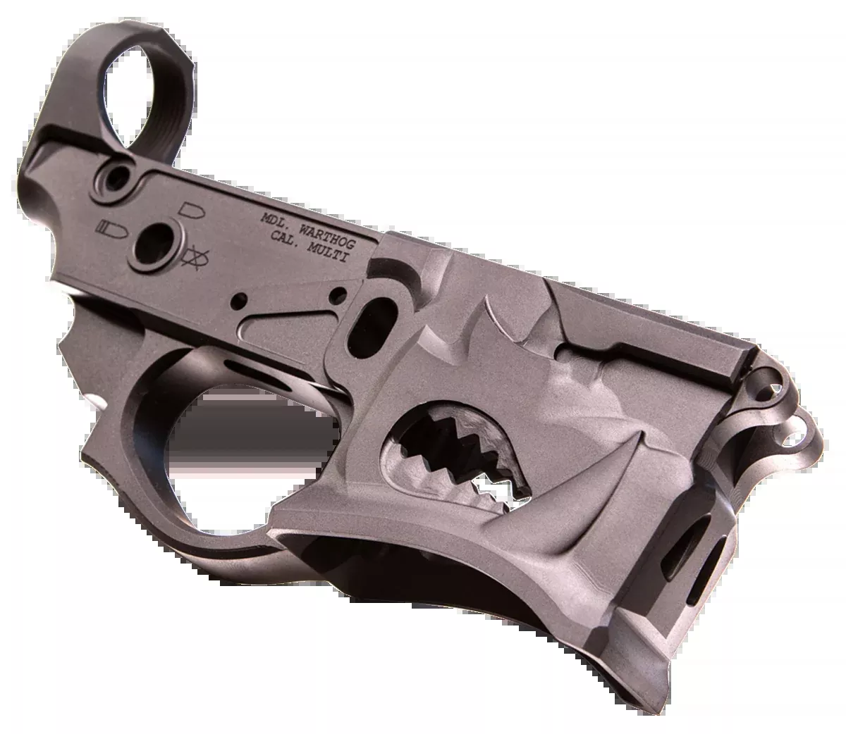 Sharps Bros SBLR02 Warthog AR-15 Multi-Caliber Black Hardcoat Anodized Stripped Lower