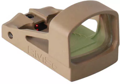 Shield Sights, RMSc, Glass Edition, Red Dot Sight, Non Magnified, Fits RMSc Footprint, 4MOA, Flat Dark Earth