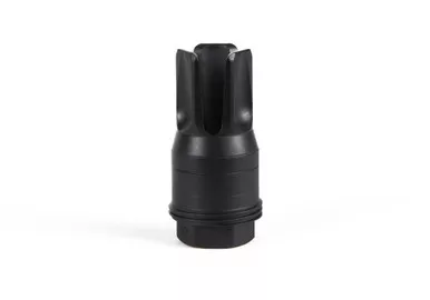 Sig Sauer Clutch-Lok Shouldered QD Flash hider for SLX/SLH Suppressors - 5.56MM, 5/8"x24, 90 Degree Taper, Black