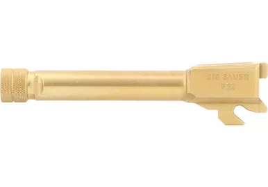 Sig Sauer P320 Compact / Carry Threaded 9MM Barrel - 4.6", Gold TiN Finish, NO LCI, Threaded 1/2X28, Fits Sig P320C