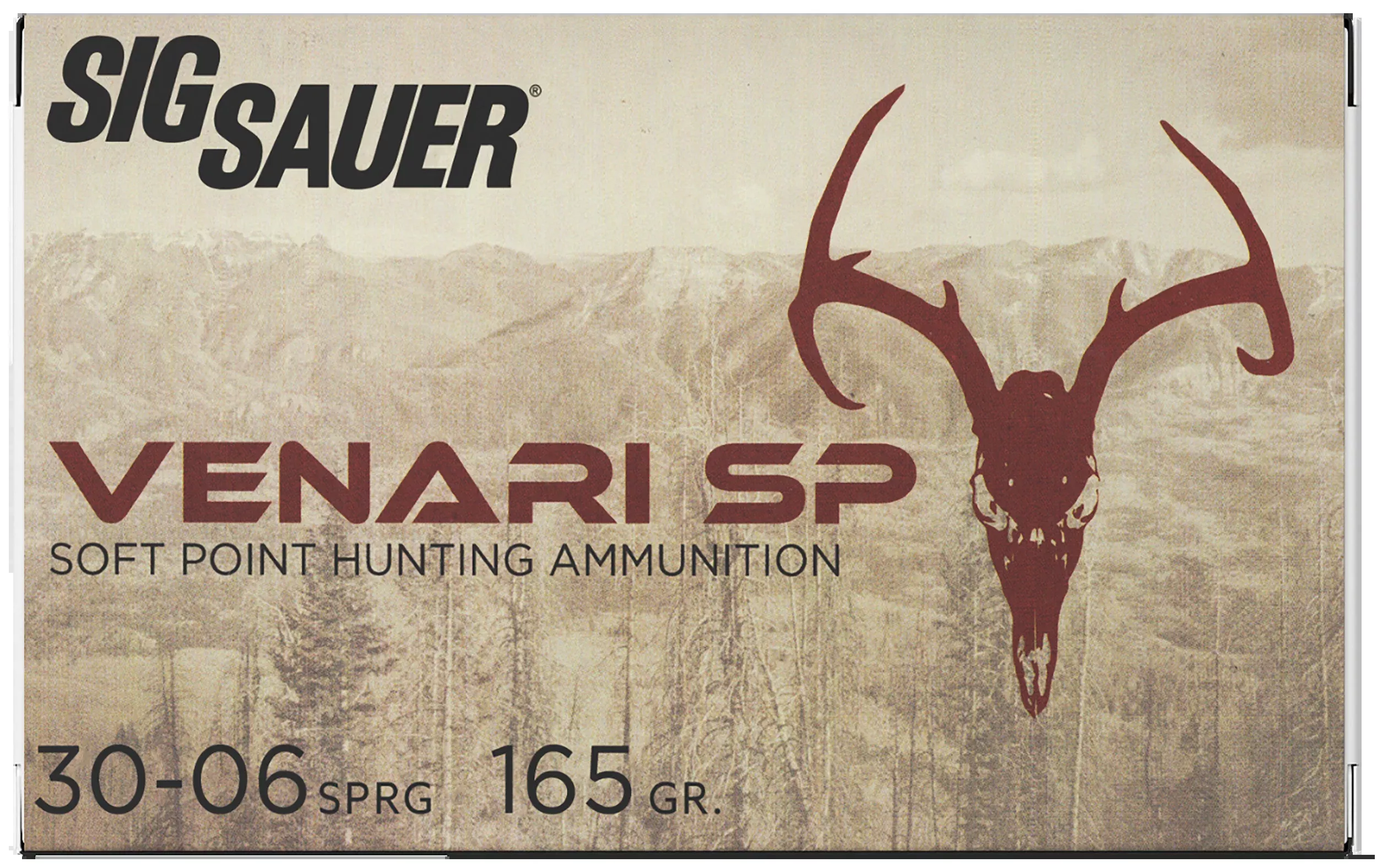 Sig Sauer Venari Soft Point Hunting Ammo .30-06 Springfield 165gr 20-Round Box (10/Case) V3006SP16520