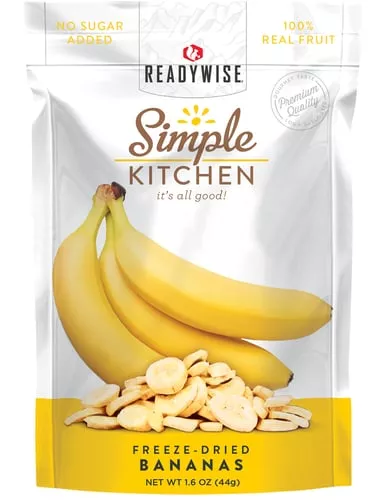 Simple Kitchen SK02-007 Freeze-Dried Bananas/4 Serving