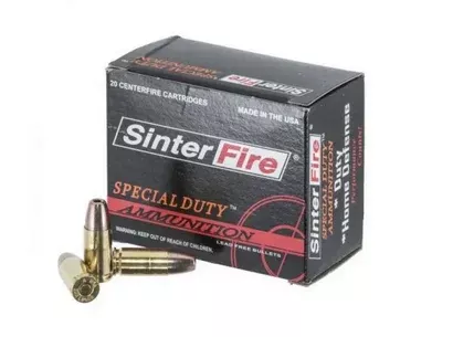SinterFire 9mm Special Duty 100gr Hollow Point 20rd box