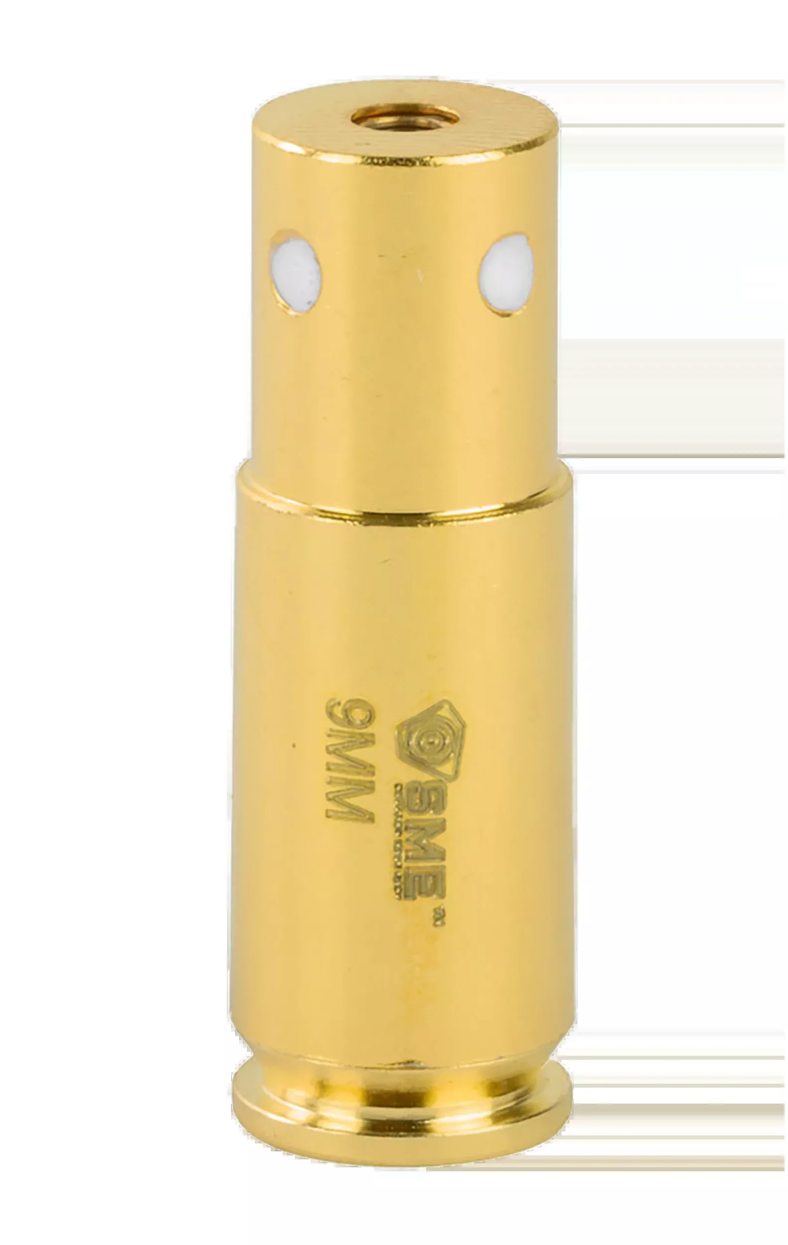 SME Sight-Rite Laser Bore Sighter 9mm Luger Brass Cartridge, High-Output Red Laser XSIBL9MM