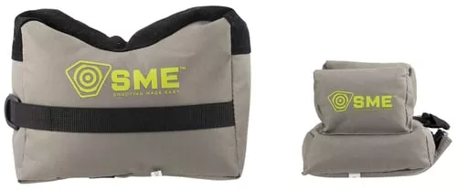 SME SMEGRF Front & Rear Gun RestInert Poly Bead Filled Shooting Bags, Suede Leather Topper, Non-Slip Bottom, 600D Polyester