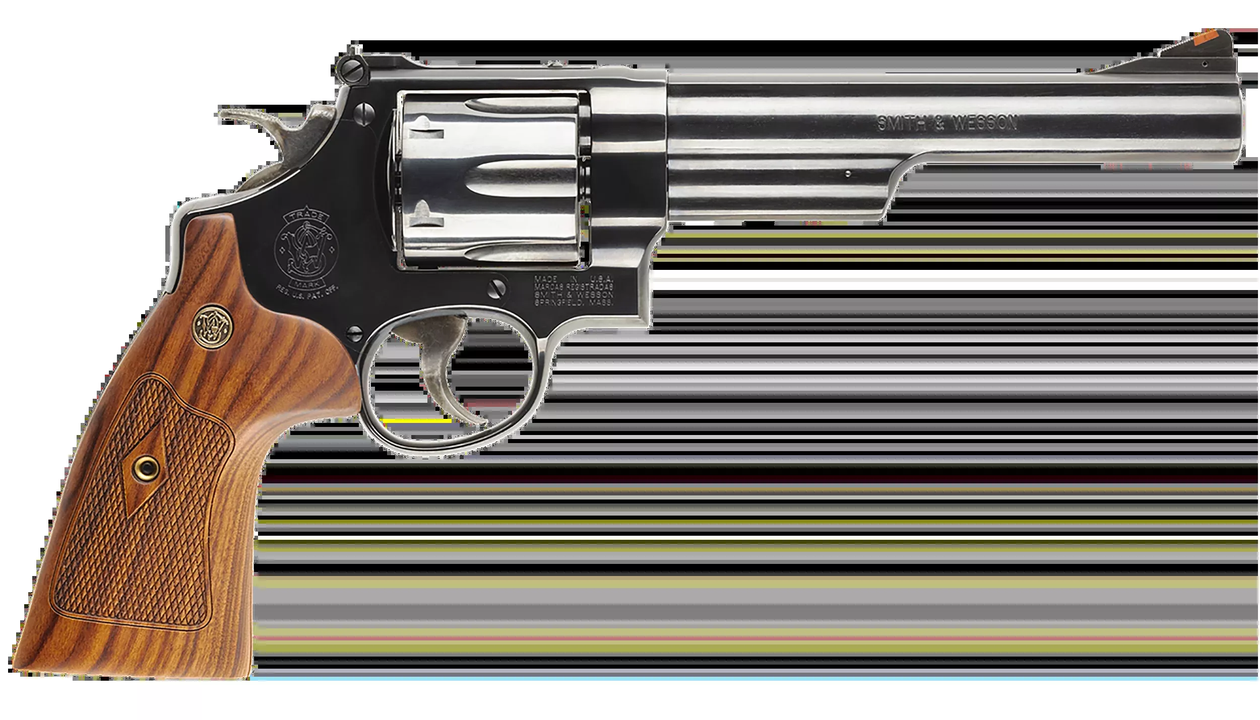 Smith & Wesson 150145 Model 29 Classic 44 Rem Mag 6.5" 6-Shot DA/SA N-Frame Revolver - Blued Carbon Steel, Wood Grip