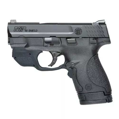 Smith & Wesson M&P40Shield Compact Handgun with Crimson Trace Green Laser Laserguard
