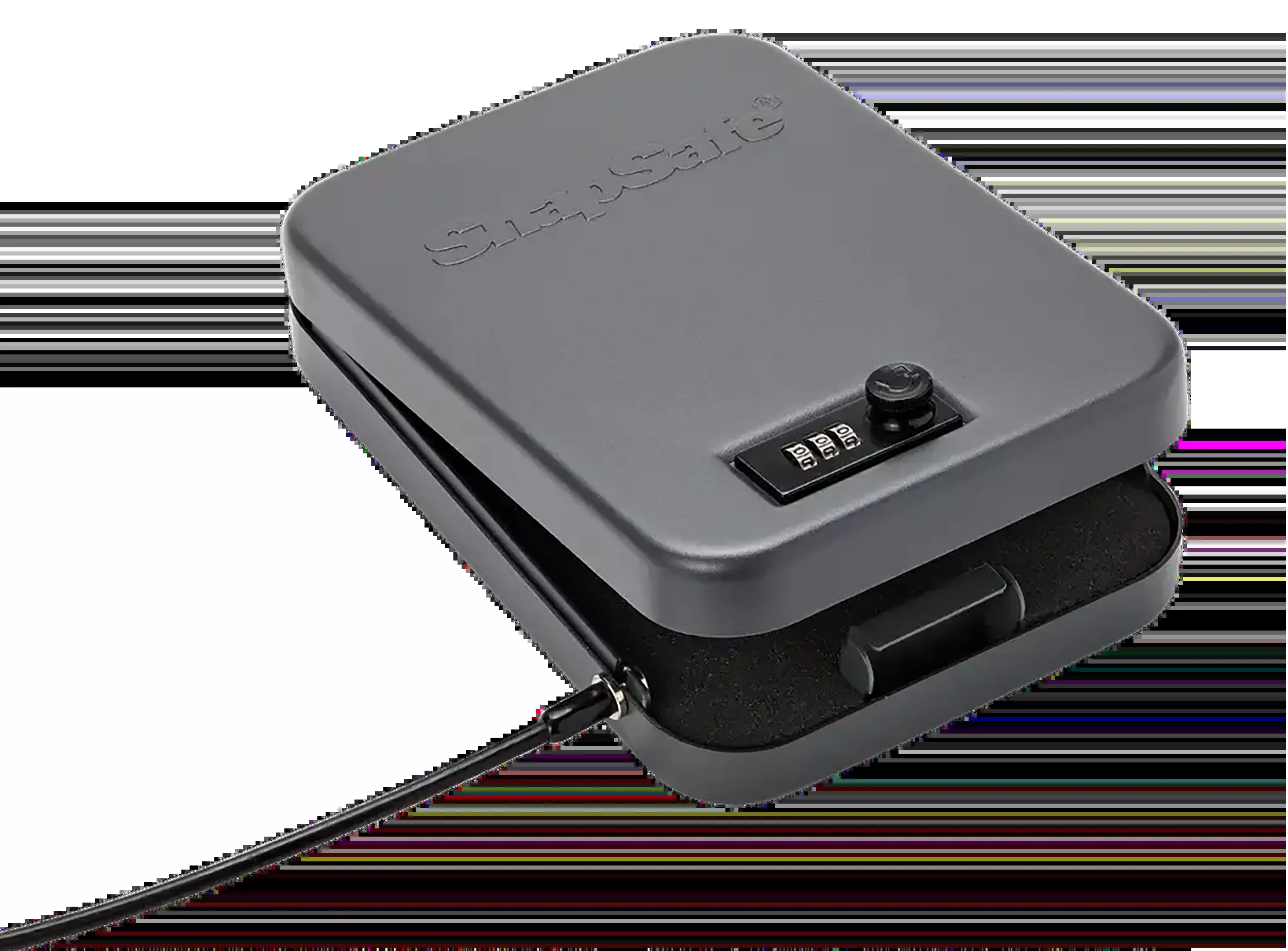 SnapSafe 75240 Lock Box XL Combination/Key Entry Black Steel