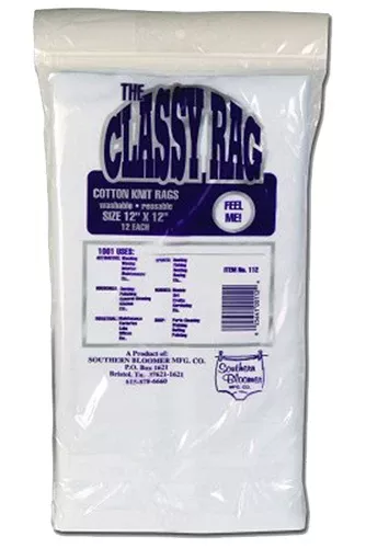 Southern Bloomer 112 Cleaning PatchesCotton 12" x 12" 12 Per Bag