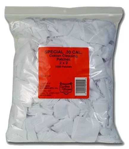 Southern Bloomer 125 Cleaning Patches30 Cal Cotton 1000 Per Bag