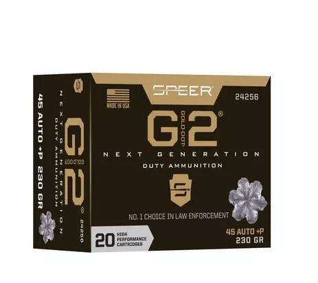 Speer Ammunition 45 ACP +P 230 Grain Jacketed Hollow Point 20 Count