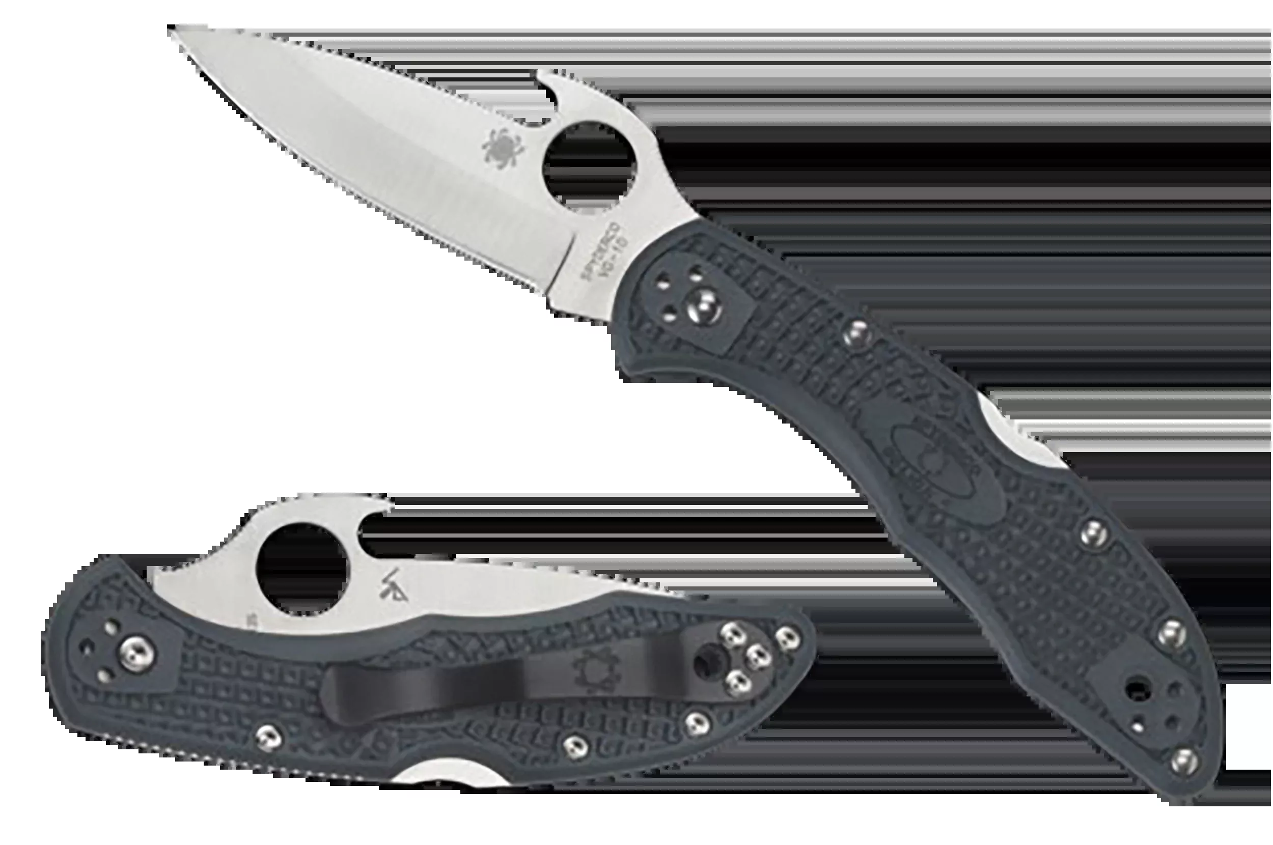 Spyderco Delica 4 Lightweight Emerson Opener Folding Knife, VG-10 Steel, Fiberglass-Reinforced Nylon Handle - C11PGYW