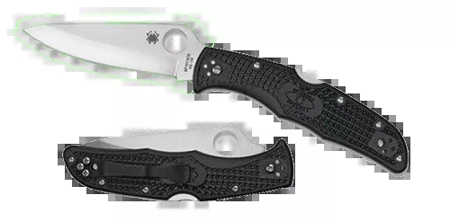 Spyderco Endura 4 Lightweight Folding Knife – VG-10 drop point, black FRN handle, C10PBK