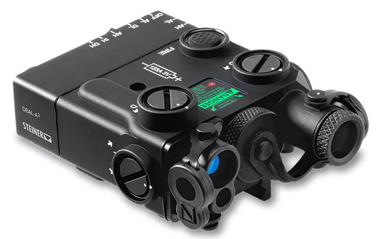 Steiner 9008 DBAL-A3Green Laser/Black, Picatinny Rail/QR HT Mount